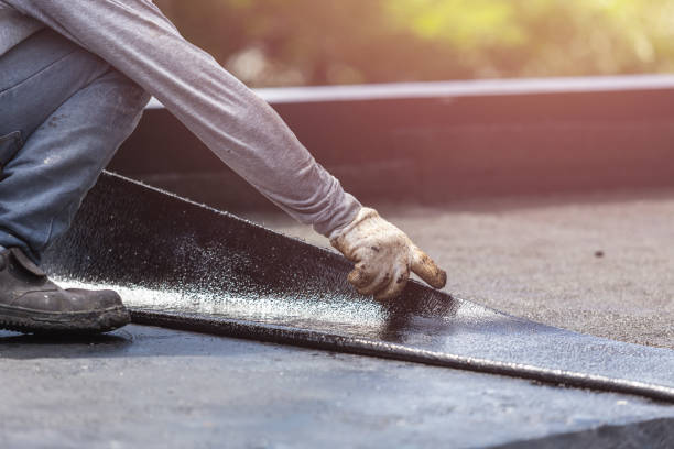 Professional Basement Waterproofing technician working in La Plata, MD